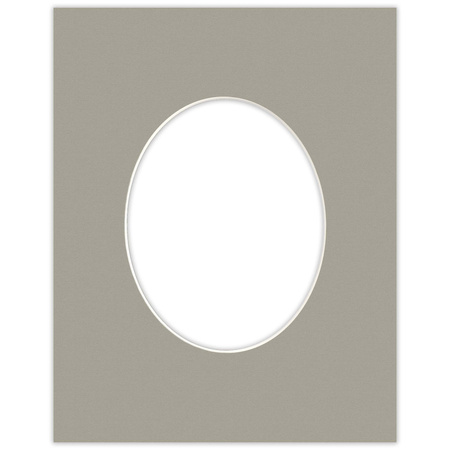 Passe partout 40x50 (24x30) OWAL ZIELONE KHAKI - LUCA Q5503