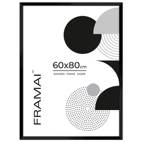 Ramka czarna HEN 2 60x80 cm