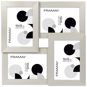 Multirama MULTI HEN srebrna ramka na 4 zdjęcia