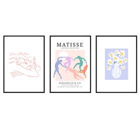 FDM – Galeria 2001 | Zestaw eleganckich ramek ściennych (czarne, 168 × 72 cm)