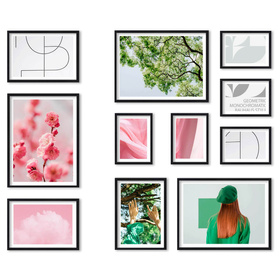 Zestaw czarnych ramek na 11 zdjęć PINIA 2 GF0038