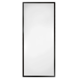 Lustro w ramie drewnianej czarny mat wiszące LUCA LU-878