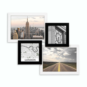 Multirama MULTI  BLACK AND WHITE 43 ramka na 4 zdjęcia