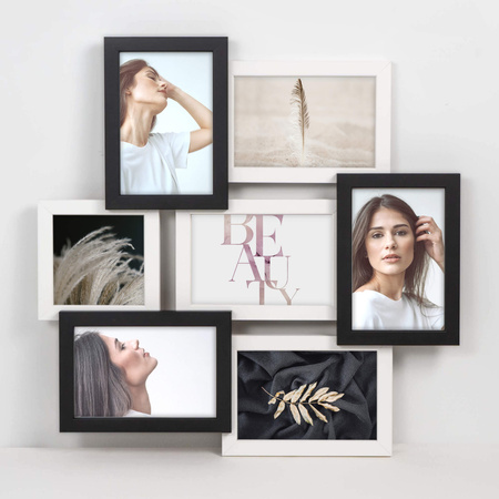 Multirama MULTI BLACK AND WHITE 72 ramka na 7 zdjęć