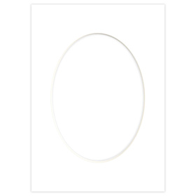 Passe partout 21x30 (15x21) BIAŁY OWAL SUPER WHITE LUCA Q5101