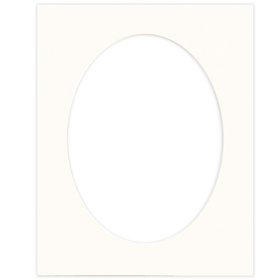 Passe partout 40x50 (30x40) BIAŁY OWAL CHALK LUCA Q5103