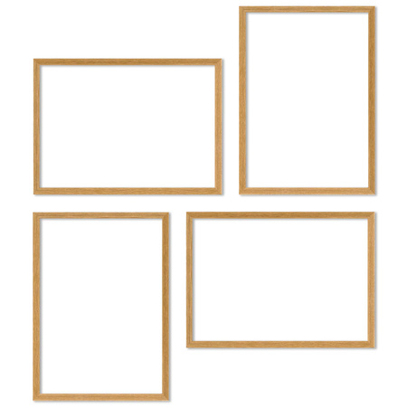 Zestaw naturanych ramek na 4 zdjęcia PINIA 00 GF0044