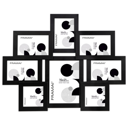 Multirama na 8 zdjęć MULTI HEN 2 ramka na zdjęcia czarna