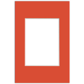 Passe partout 20x30 (13x18) CZERWONY - LIGHT RED - LUCA Q5702