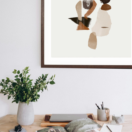 Ramka na zdjęcia 50x50 cm w brązowym kolorze FDM 6 kwadratowa