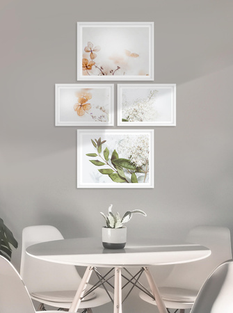 Zestaw białych ramek na 4 zdjęć PINIA 1 GF0012