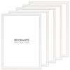 Pakiet białych ramek drewnianych 5 szt. DRWA 1 PAK 21x30 cm