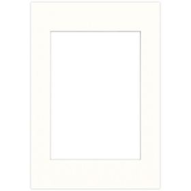 Passe partout 70x100 (50x70) LUCA Q5102 SNOW WHITE BIAŁY