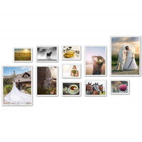 Zestaw białych ramek na 11 zdjęć PRESTO 1 GF0005