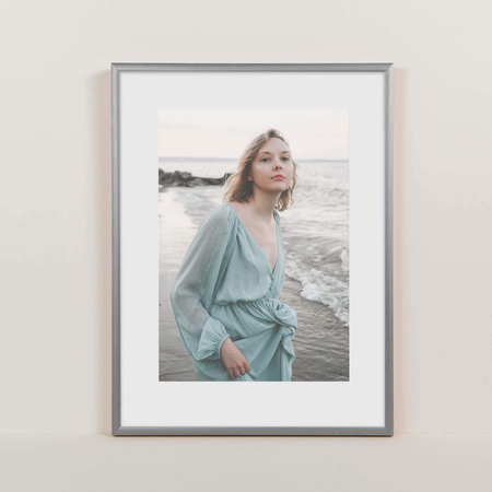 Ramka aluminiowa srebrna QAL 30x40 cm