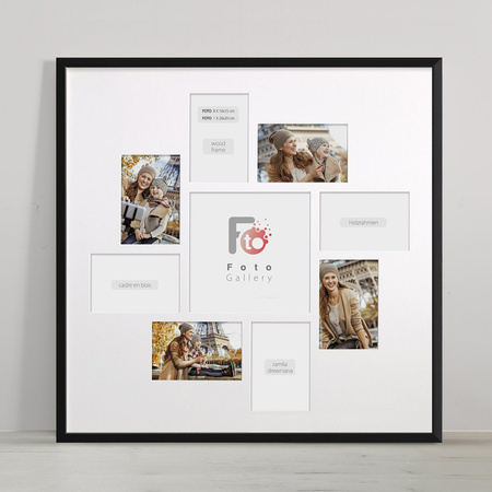 Foto Galeria Black 60x60 na 9 zdjęć