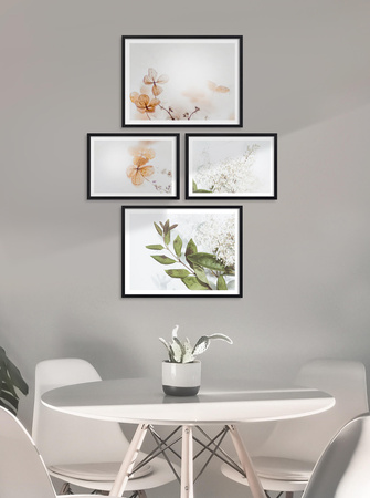 Zestaw czarnych ramek na 4 zdjęć PINIA 2 GF0012