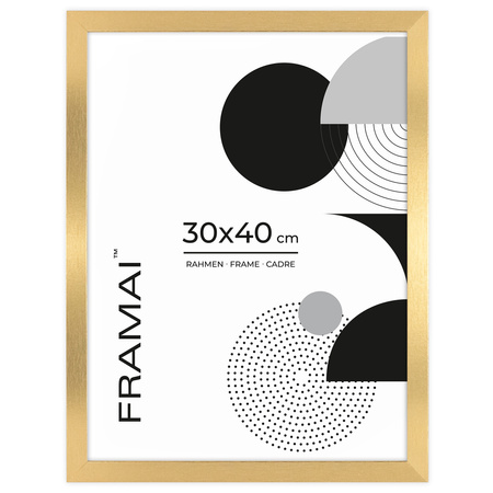 Pakiet 3 szt. złotych ramek HEN Z 30x40 cm