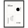 Foto Galeria 30x40 cm czarna - ramka z passe partout na 4 zdjęcia 10x15 cm