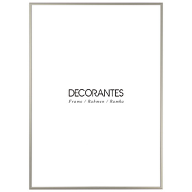 Ramka aluminiowa srebrna QAL 50x70 cm