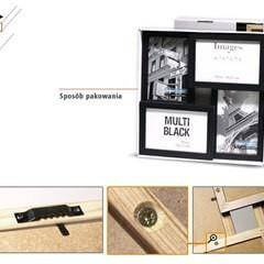 Multirama MULTI BLACK 41 ramka na 4 zdjęcia