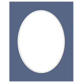 Passe partout  24x30 (18x24) OWAL NIEBIESKIE BLUE - LUCA Q5402