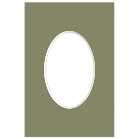 Passe partout 10x15 (6x9) OWAL ZIELONE EVERGREEN - LUCA Q5504