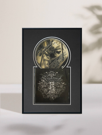 Ramka na płytę CD w kolorze czarnym. Ramka aluminiowa o rozmiarze 21x30 cm