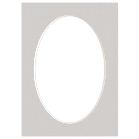 Passe partout 13x18 (10x15) OWAL SZARY - STONE - LUCA Q5304