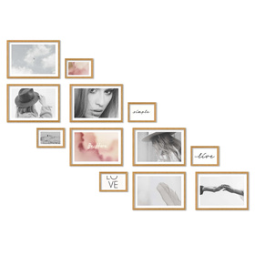 Zestaw naturanych ramek na 12 zdjęć PINIA 00 GF0032 L