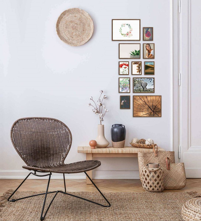 Zestaw brązowych ramek na 11 zdjęć PRESTO 4 GF0005