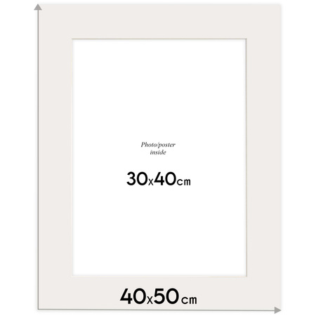 Passe partout 30x40 (21x30) GRANATOWE NAVY - LUCA Q5403