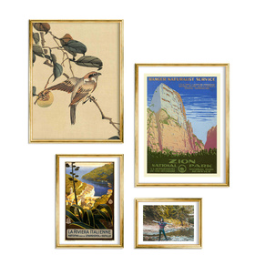 Zestaw złotych ramek na 4 zdjęć HIT 1 Z GF0008