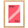 Ramka naturalna HEN PASS 01 z passe-partout – rozmiar 30x40 cm (21x30 cm)