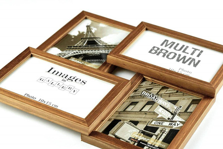 Multirama MULTI BROWN 41 ramka na 4 zdjęcia