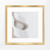 Ramka HEN 40×40 cm, złota z passe-partout 30×30 cm