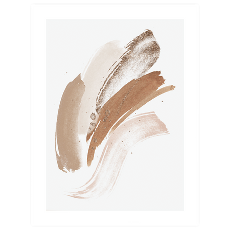 Zestaw plakatów Golden Love w naturalnych ramkach z litego drewna