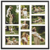 Foto Galeria 50x50 cm - ramka z passe partout na 9 zdjęć 10x15 cm 15x21 cm 10x10 cm czarna