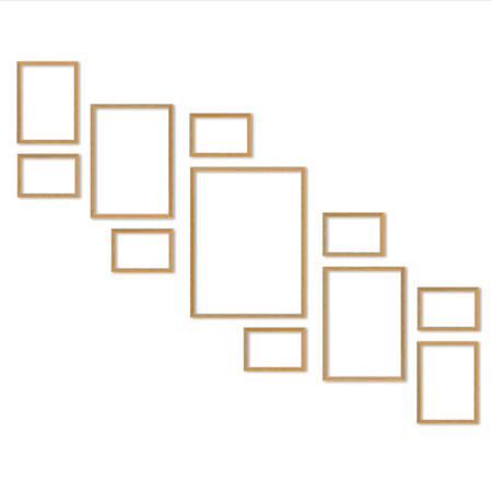 Zestaw naturanych ramek na 11 zdjęć PINIA 00 GF0030 L