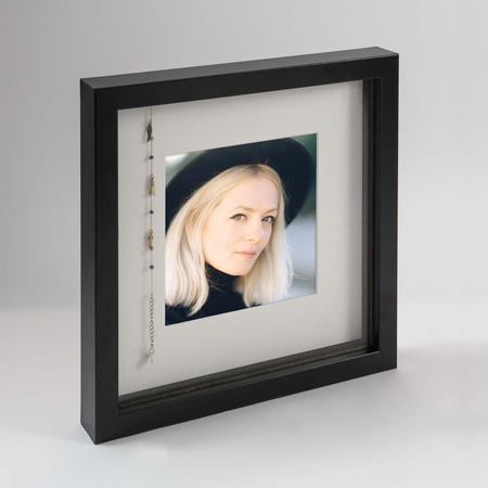 Ramka przestrzenna EXPO 3D Czarna 30x30 cm (20x20cm)