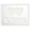 Ramka na zdjęcia LOVE - BIAŁA. Ramka z passe partout o rozmiarze 30x40 cm