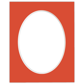 Passe partout 24x30 (18x24) OWAL CZERWONE LIGHT RED - LUCA Q5702