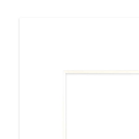Passe partout 40x50 (30x40) BIAŁY SUPER WHITE LUCA Q5101