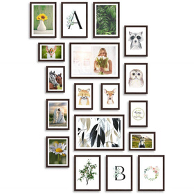 Zestaw brązowych ramek na 18 zdjęć PINIA 4 GF0006