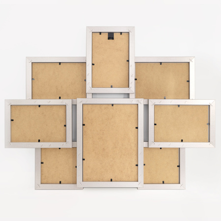 Multirama na 8 zdjęć MULTI HEN S ramka na zdjęcia w kolorze srebrnym