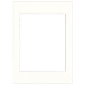 Passe partout 50x70 (40x50) LUCA Q5102 SNOW WHITE BIAŁY