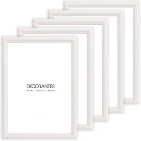 Pakiet białych ramek drewnianych 5 szt. DRWA 1 PAK 15x21 cm