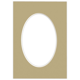 Passe partout 15x21 (10x15) OWAL BEŻOWE TABAC - LUCA Q5209