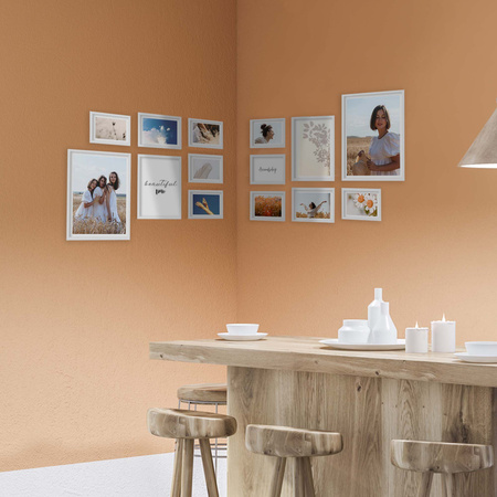 Zestaw białych ramek na 14 zdjęć PINIA 1 GF0042