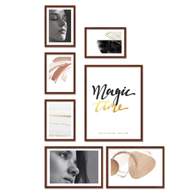 Zestaw brązowych ramek na 7 zdjęć PINIA 3 GF0022